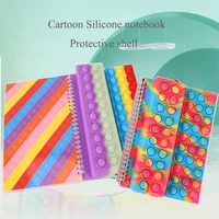 pop notebooks reliver stress bubbles notebook cartoon unicorn a5 pokmon silicone handbook student writing book protective shell
