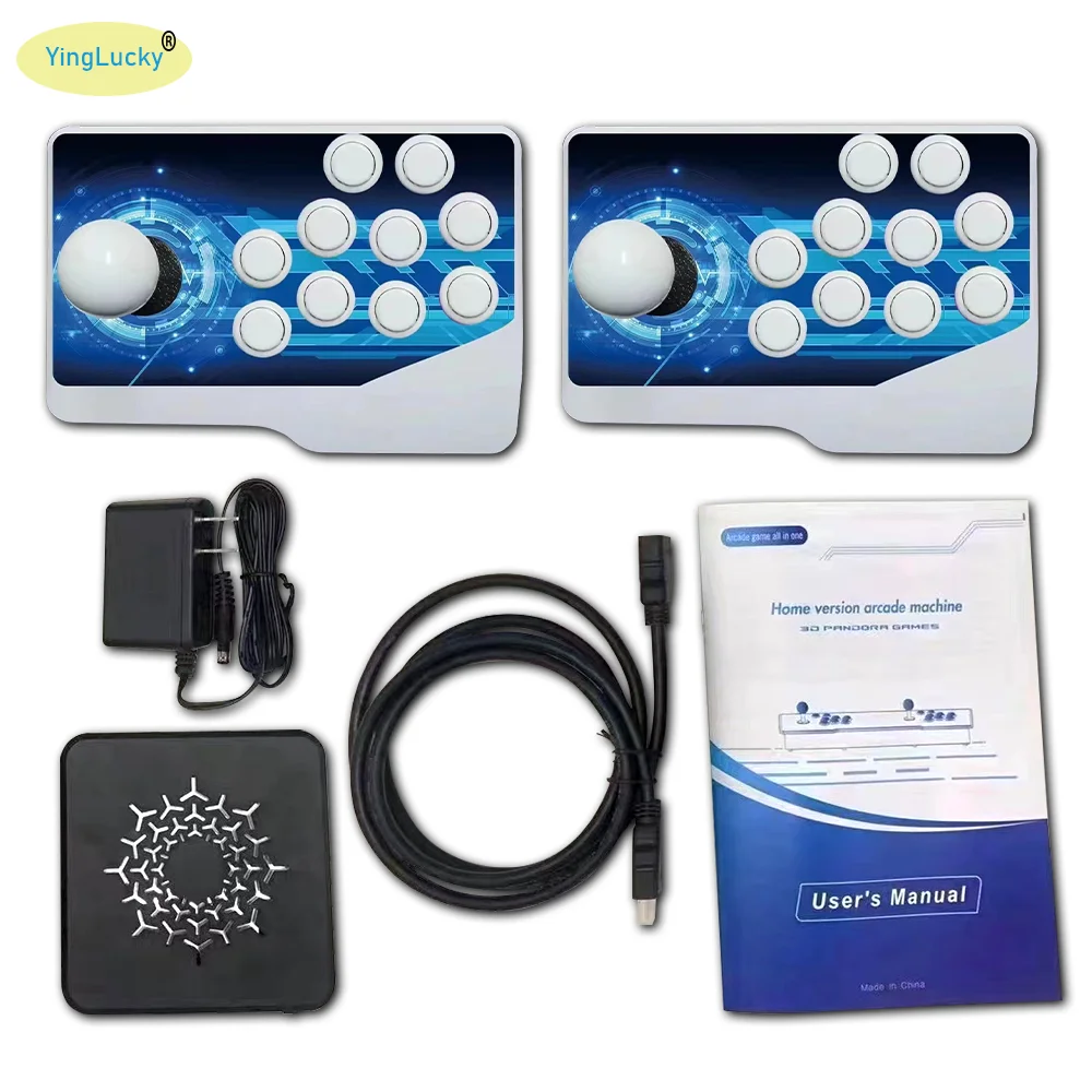 Retro Arcade Station Games Console USB with 10000 Game Joystick Rocker Fighting Controller for PS3/Switch/PC/Android TV images - 6