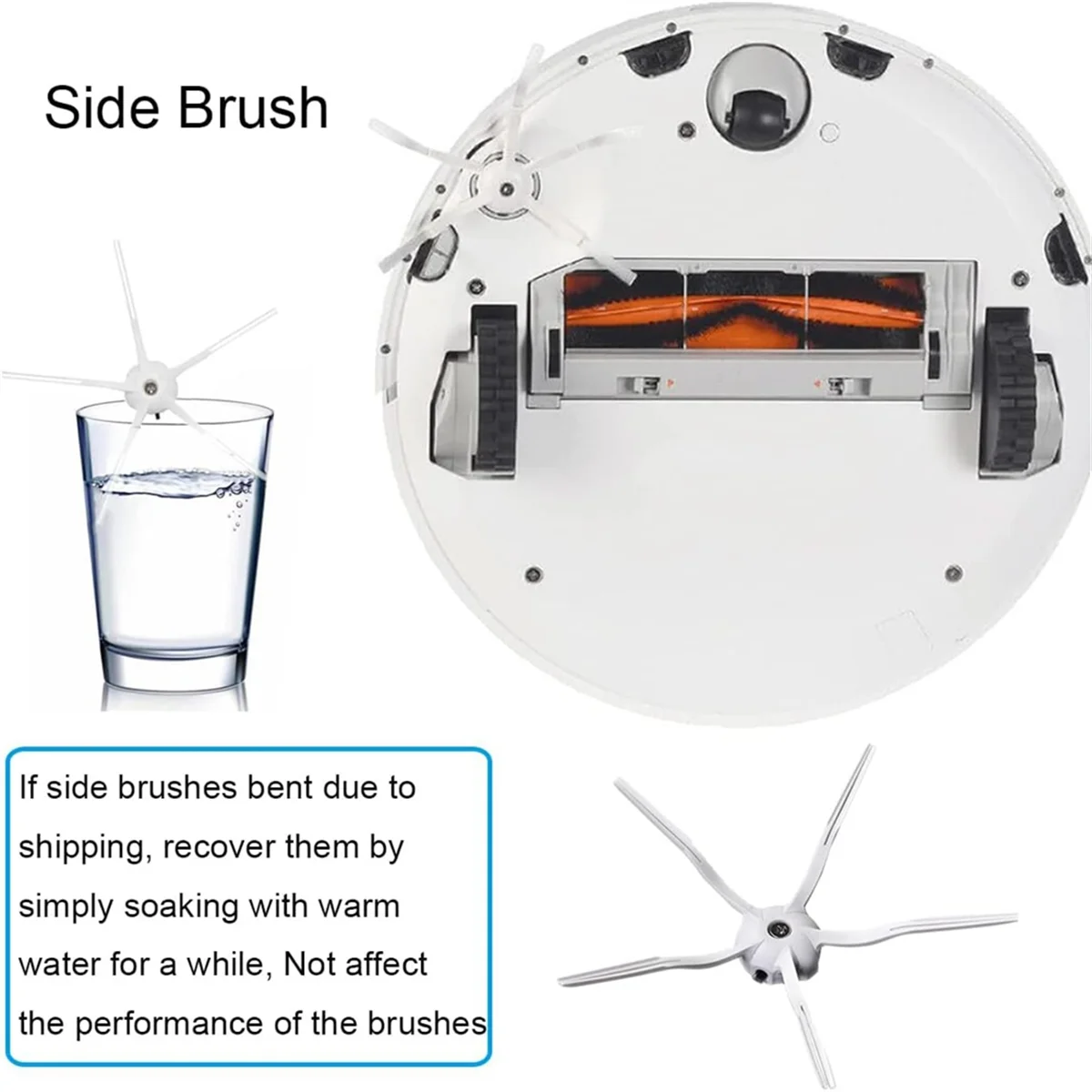 Замена основной щетки для робота-пылесоса Roborock S6 MaxV Pure E5 E4 S4 Max S5 E35 E2