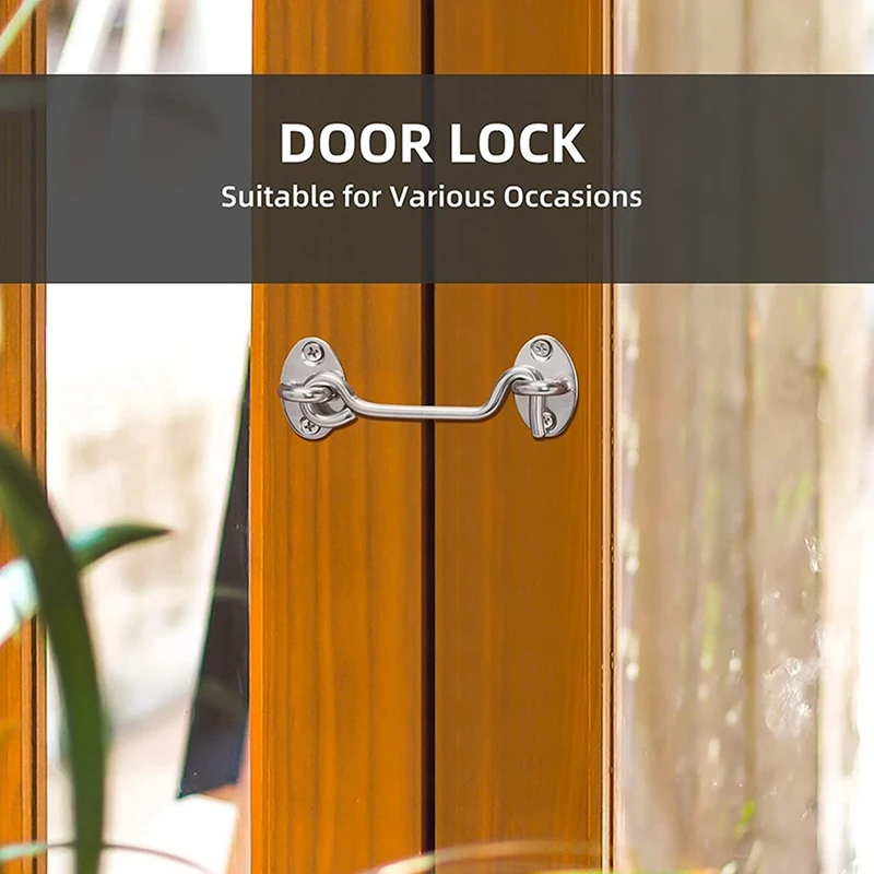 3 шт. фурнитура для дверного замка сарая 4-дюймовый замок раздвижной двери защелка