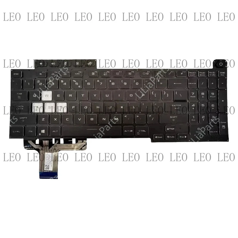 Фото Клавиатура с американской раскладкой (US Layout) для Asus ROG Strix G17 G713 G713Q G713QE с RGB-подсветкой №1