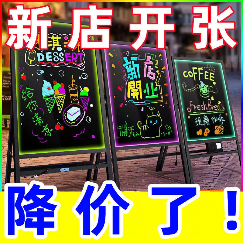 

Luminous Blackboard, Fluorescent Board, Billboard, Small Blackboard, Led Flash, Luminous Handwritten Display Board, Ground Stall