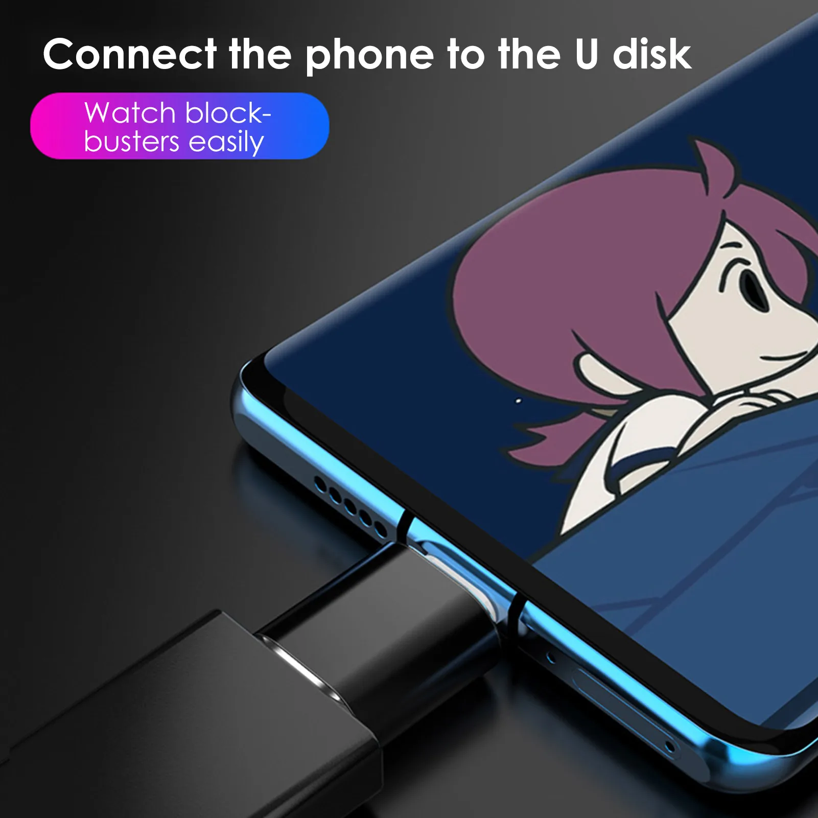 Адаптер USB Type-C OTG переходник с 3 0 USBC папа на Micro Type C мама для телефона коннектор