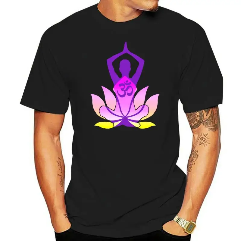 

Indian Om Tshirt Namaste Lotus Flower Spirit T-Shirt For Men Buddha Meditation T Shirt 2022 Latest Men Tee Shirt O-Neck