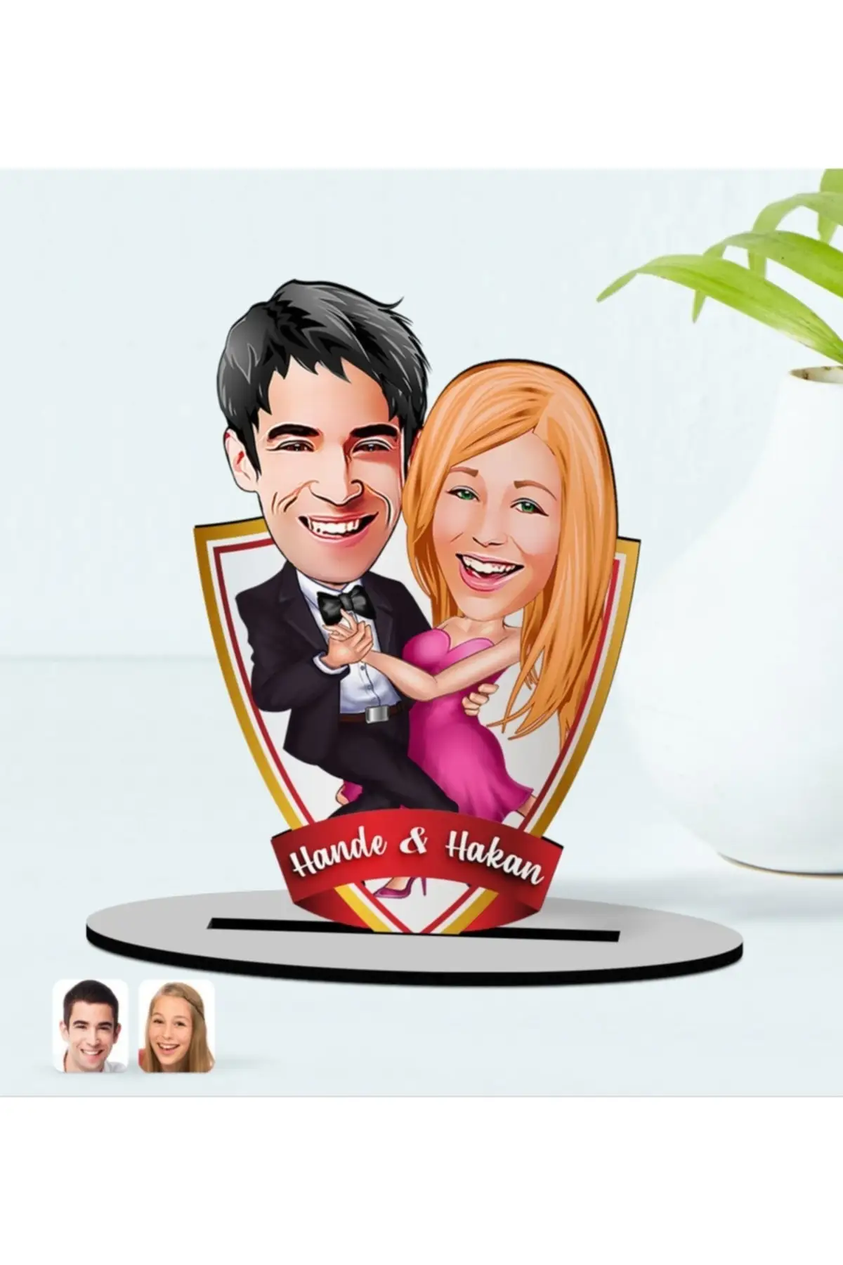 

Personalized Female English Teacher Cartoon Wooden Trinket Model-1