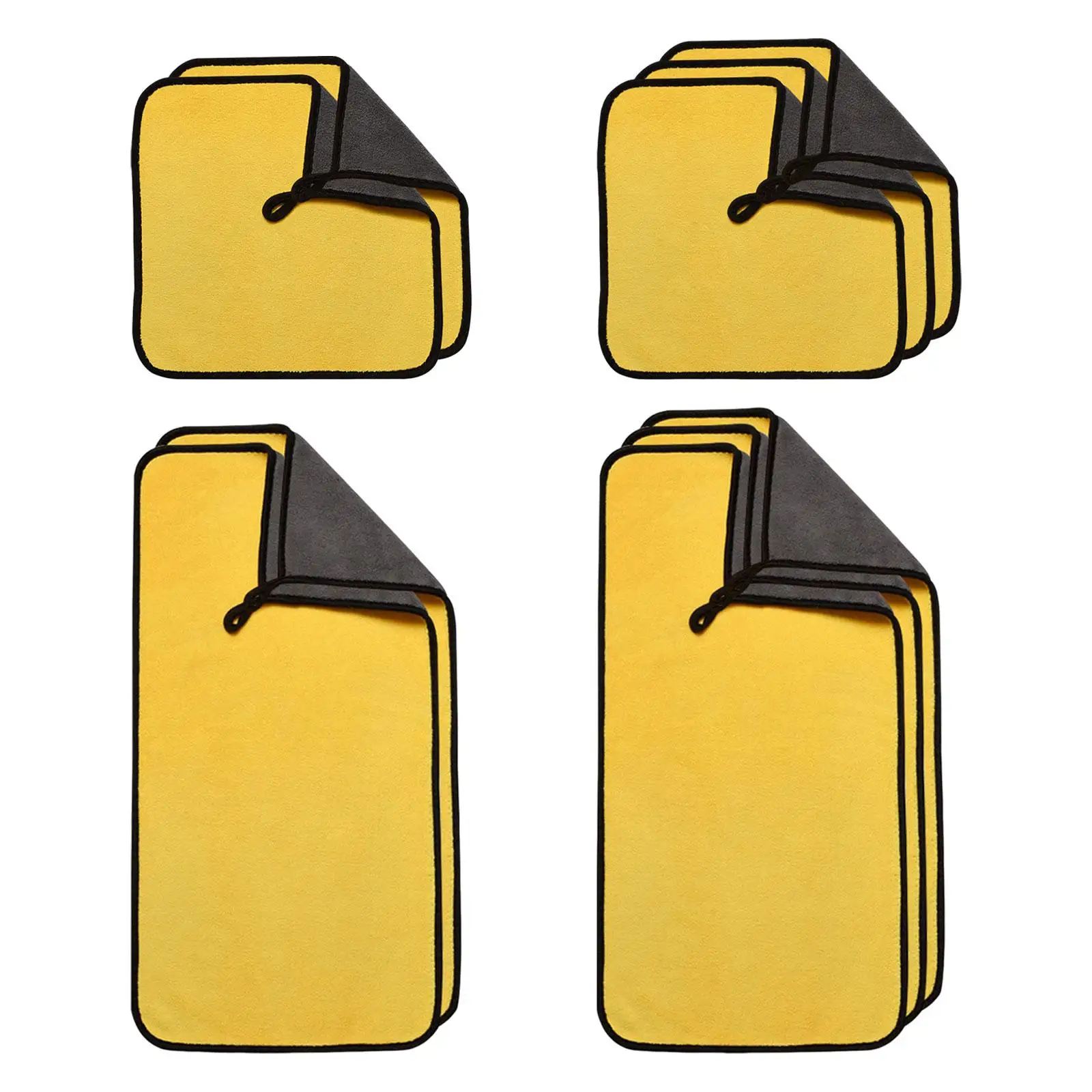 

2x Soft Thicken Car Microfiber Cleaning Towel Floor Home Cleaning Pet Drying