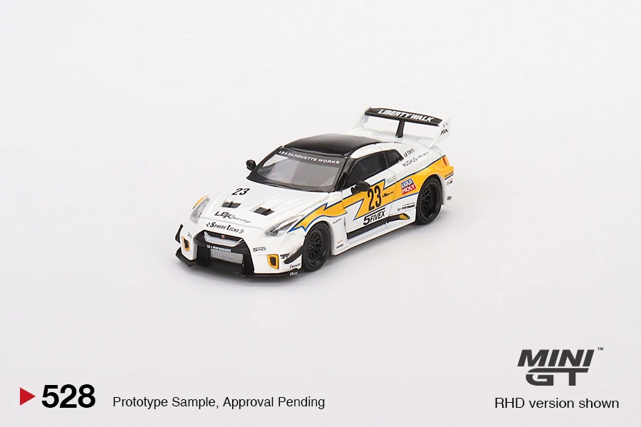 

MGT 1:64 NISSAN LB-силуэт работает GT 35GT-RR версия 1 LB гоночная модель литая автомобиль детские игрушки подарок