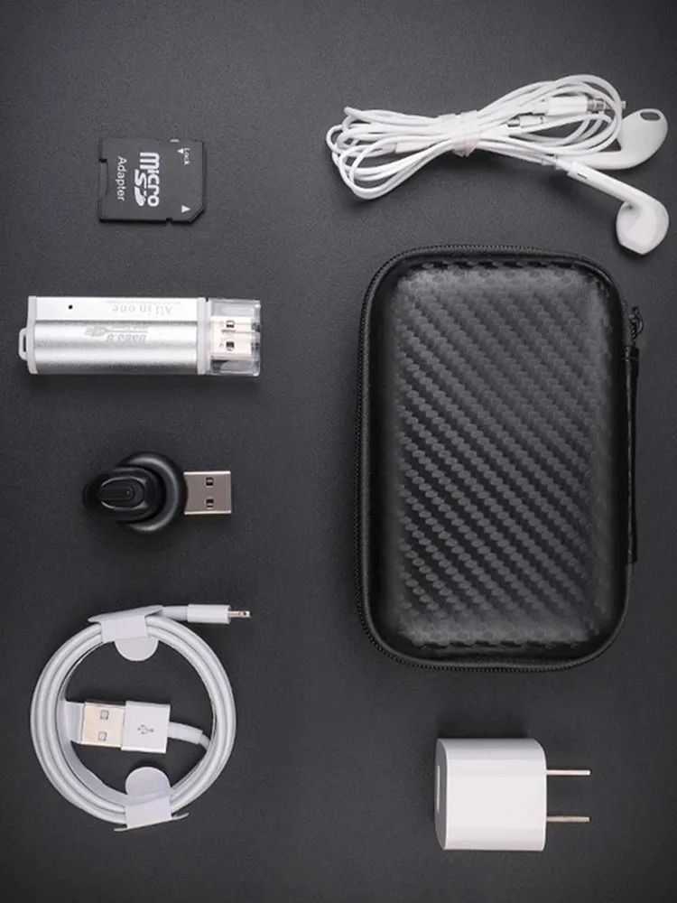 

U Disk Data Cable Zipper Bag Mobile Phone Charger Protection Mobile Hard Disk Bag Storage Folding Pocket Pouch Min Storage