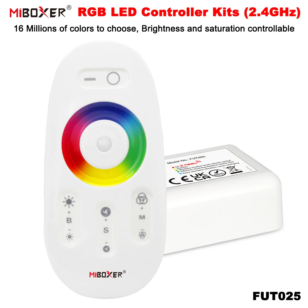 Контроллер Miboxer Fut025 Rgb 2 4 Ггц Rf С Сенсорным Управлением