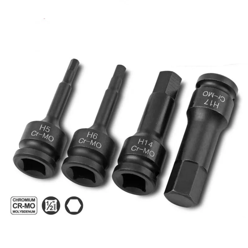 Набор шестигранных головок с шестигранным ключом 1/2 дюйма от H4 до H30