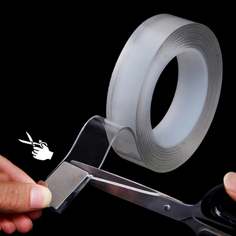 

Лента нано Двусторонняя прозрачная многоразовая, 1/2/3/5 м