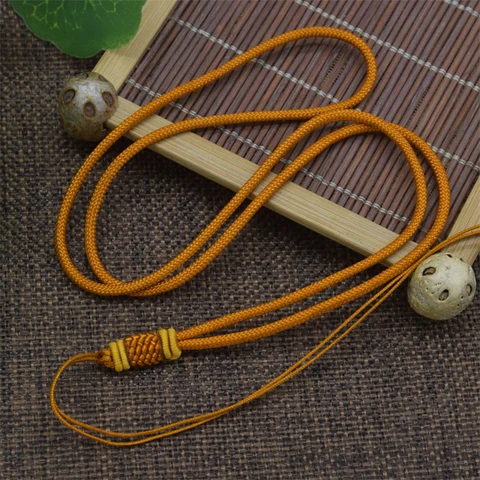 Нефритовый шнурок с подвеской, модное ожерелье из веревки для женщин и мужчин, шнурок с подвеской, ювелирные изделия ручной работы, плетеные шнуры, цепочка с подвеской, веревка