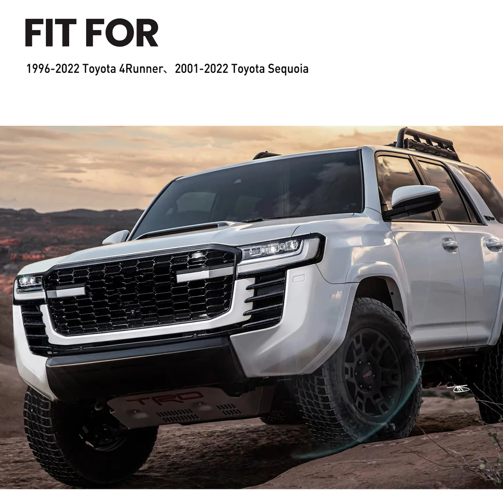 2 шт. 12 В светодиодная лампа номерного знака для Toyota 4 Runner 1996-2024 Sequoia 2008-2022 белая в