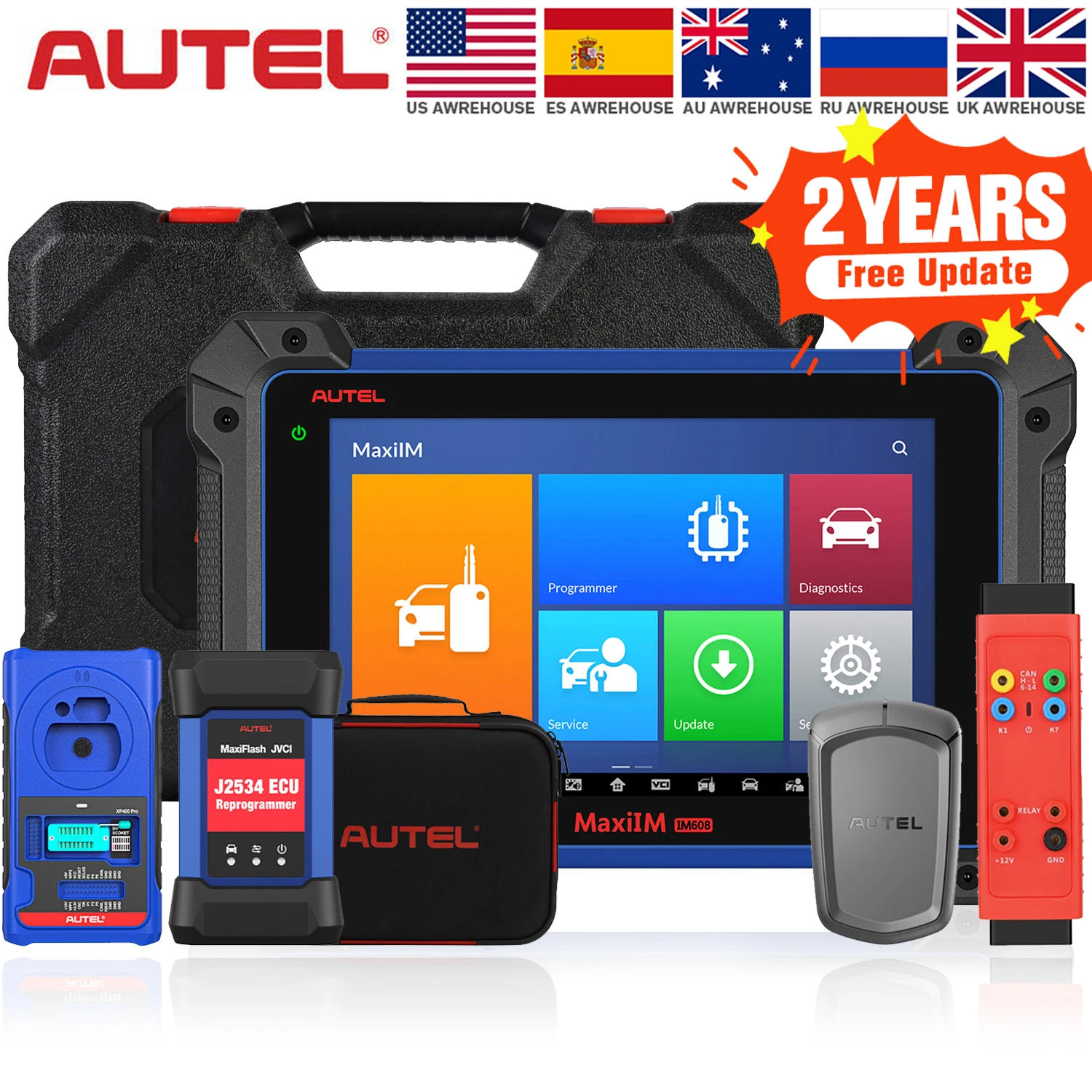 Программатор Autel MaxiIM IM608 Pro с IMMO XP400 Key программатор J2534 30 + функций обслуживания