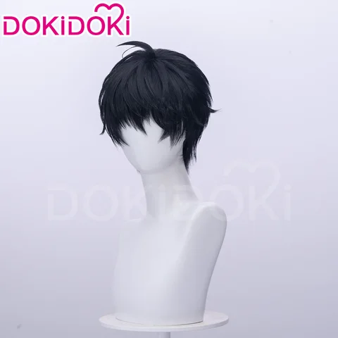 Yeon Skylar Baek Cirrus Парик Аниме Lost In The Cloud DokiDoki Мужская пара 32 см Короткие волосы Косплей Бесплатная шапочка для парика