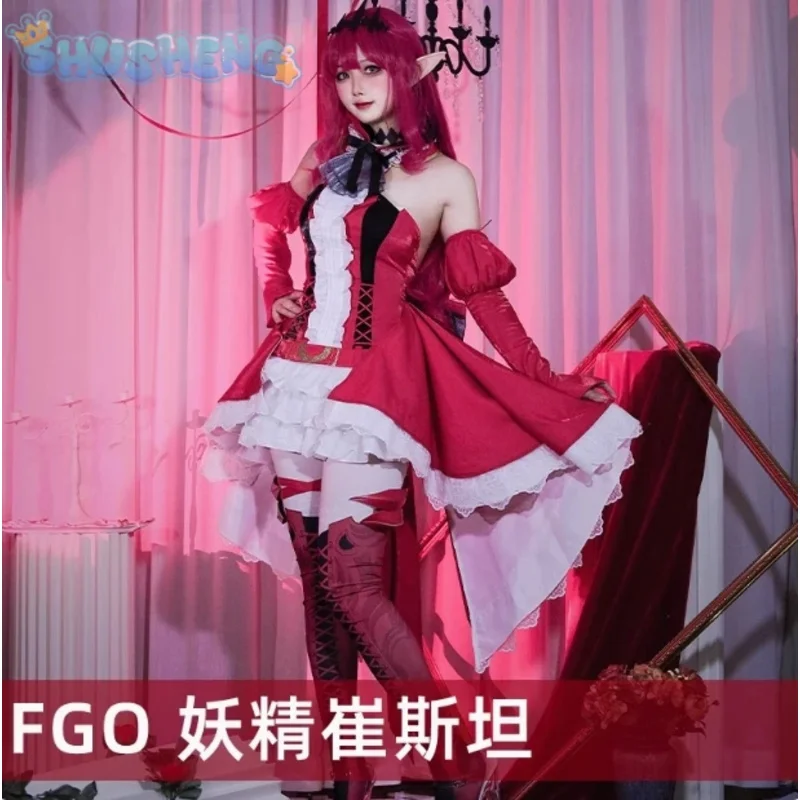 Фото COSda@Cosplay@avda@FGO Fairy Knight Tristan/Baobhan Sith Косплей Fate/Grand Order Костюм для вечеринки Бал Великолепная принцесса Лолита Dr №1