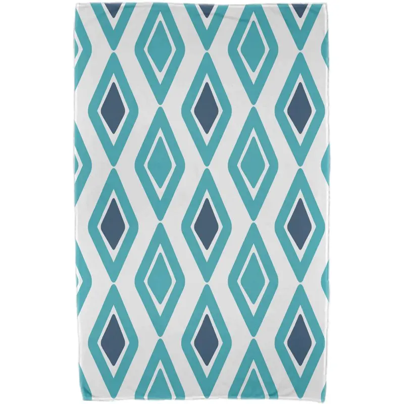 

Fantastic 60" Vibrant, Stylish & Colorful Diamond Jive Geometric Print 2 Beach Towels for Sunsoaked Relaxation - Perfect for Sum