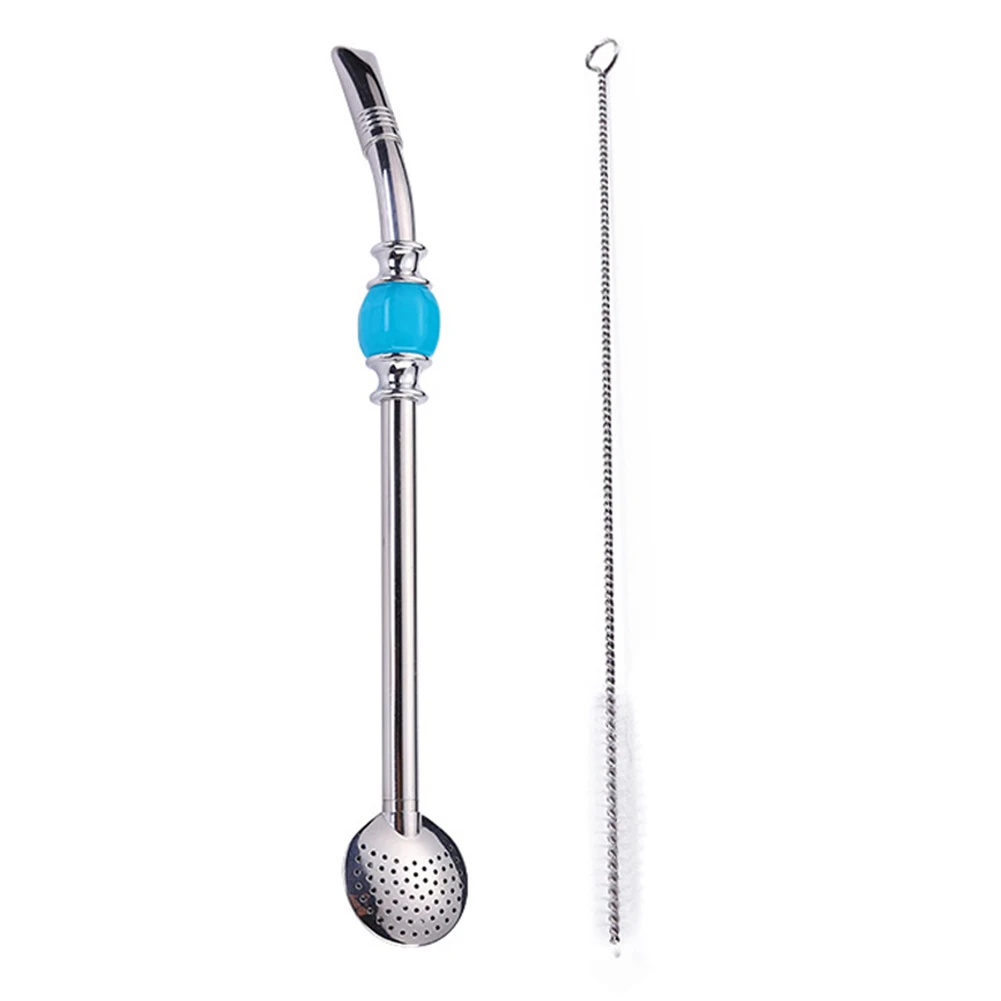 

Bombilla Straws with Cleaning Brush Non-Toxic Reusable and Eco-Friendly Straws for Friend Family Neighbors Gift