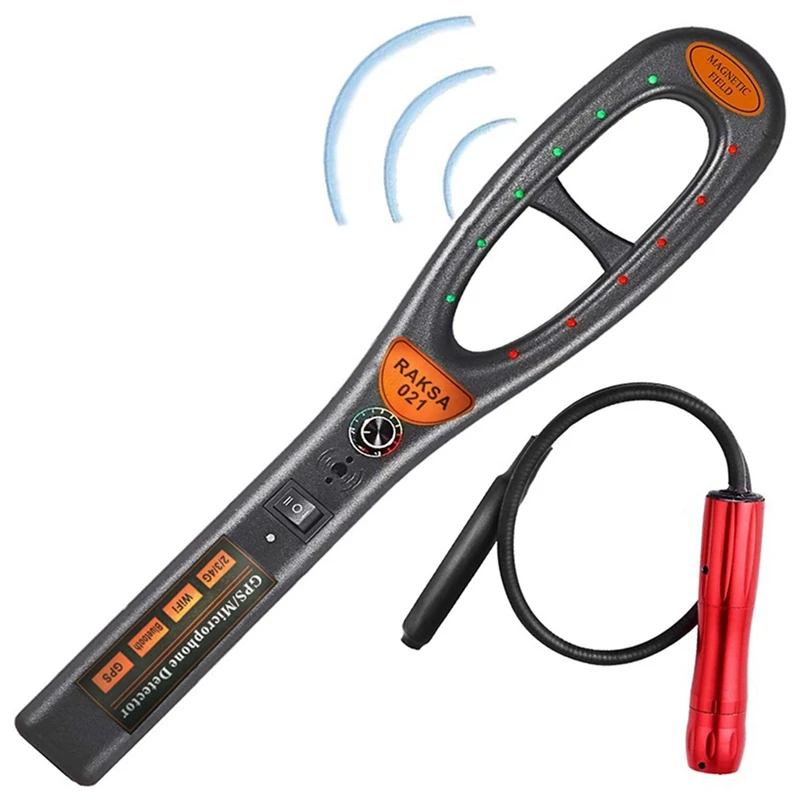 

Raksa 021 Handheld Security Scanner. Magnet Detector. GPS / Microphone Detector.