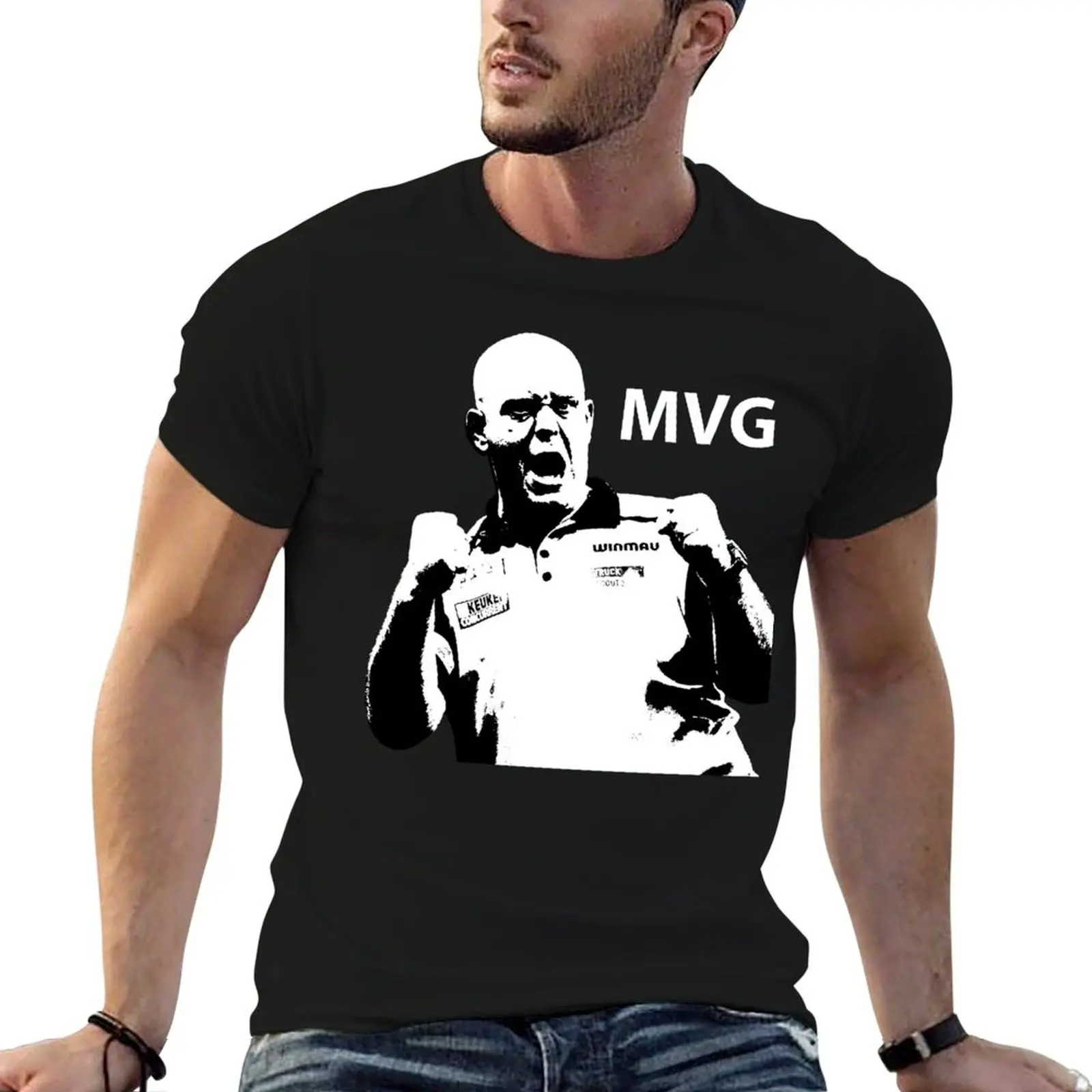 Футболка Michael Van Gerwen мужская футболка синие арховные футболки в тяжелом весе для