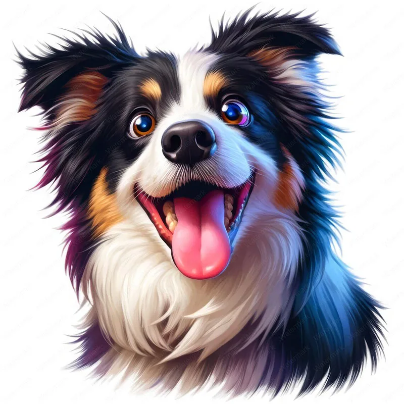 

Наклейки для унитаза Бордер-Колли