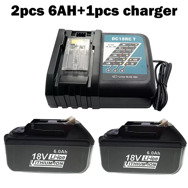 

Latest Upgraded BL1860 Rechargeable Battery 18 V 6000mAh Lithium ion for Makita 18v Battery BL1840 BL1850 BL1830 BL1860B LXT 400