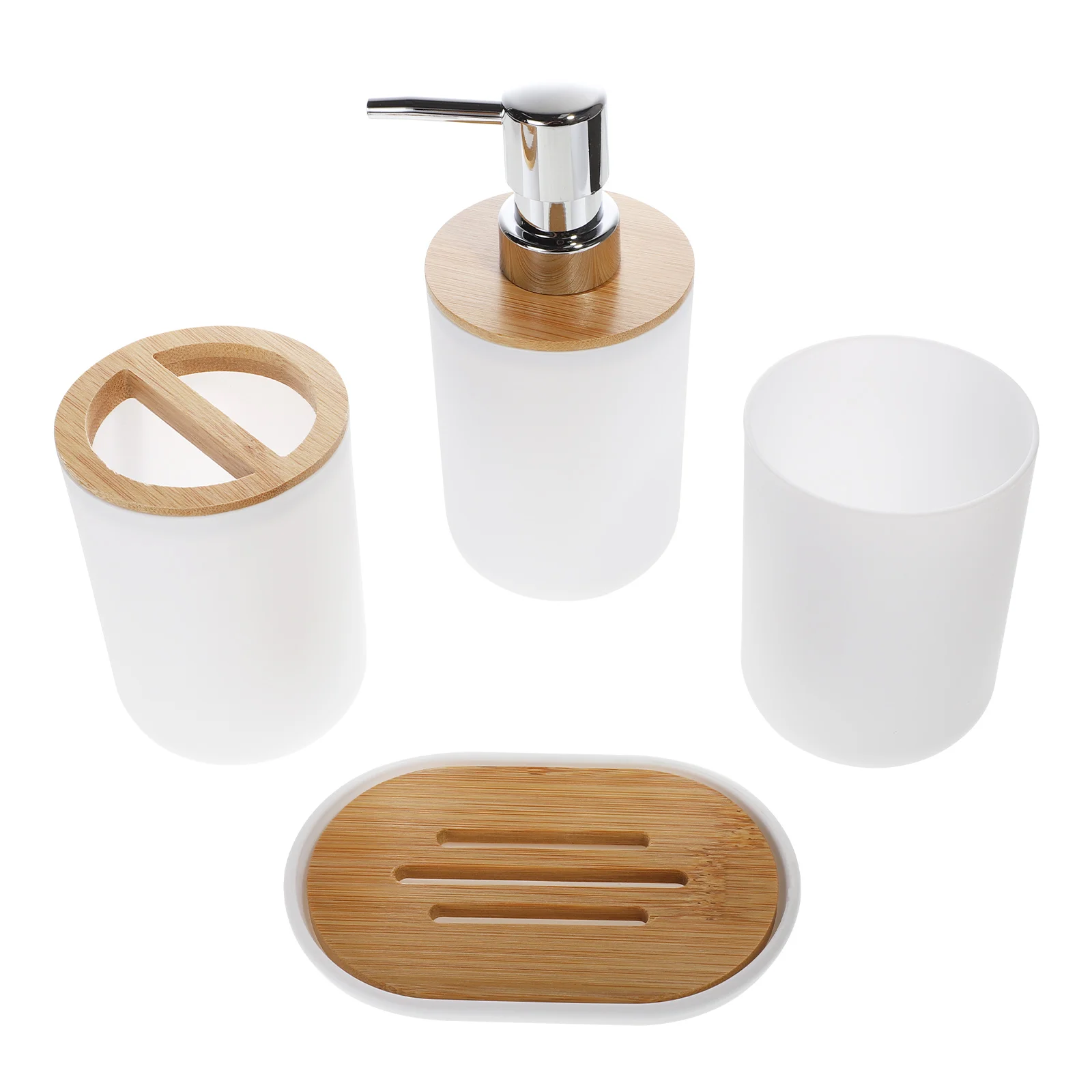 

Bathroom Set Soap Dispenser Accessory Cup Holder Complete Lotion Bottle Ceramic Accessories Toothpaste Vanity Collection Bath