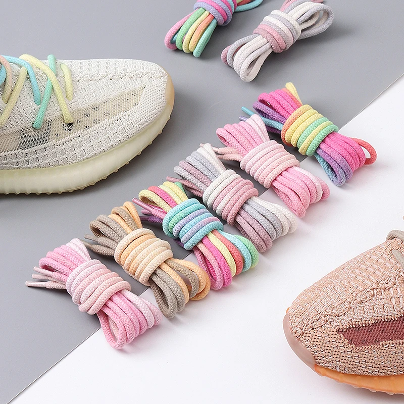 Colorful Elastic Laces For Sneakers Precision Braided Cotton Lace Shoe Accessories