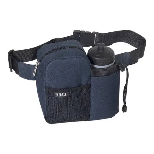Everest Unisex Waist Bottle Fanny Pack, Black