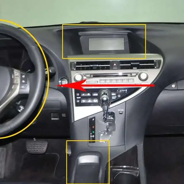 

12,3-дюймовый экран Android 14, CarPlay для Lexus RX 450h RX450H RX270 RX350 2009-2015, GPS-стерео, автомобильный мультимедийный видеоплеер, головное устройство