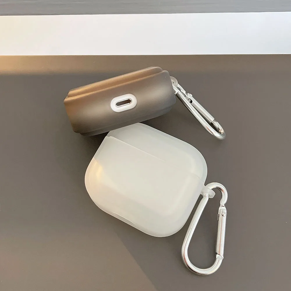 Матовый Прозрачный чехол для наушников Apple AirPods 1 2 3 Pro прозрачный ключей Air Pods AirPod