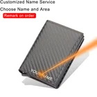 DIENQI чехол из углеродного волокна с держателем для удостоверения личности Rfid, мужской кожаный металлический кошелек, Женский держатель для кредитных карт, контейнер, мини-кошелек