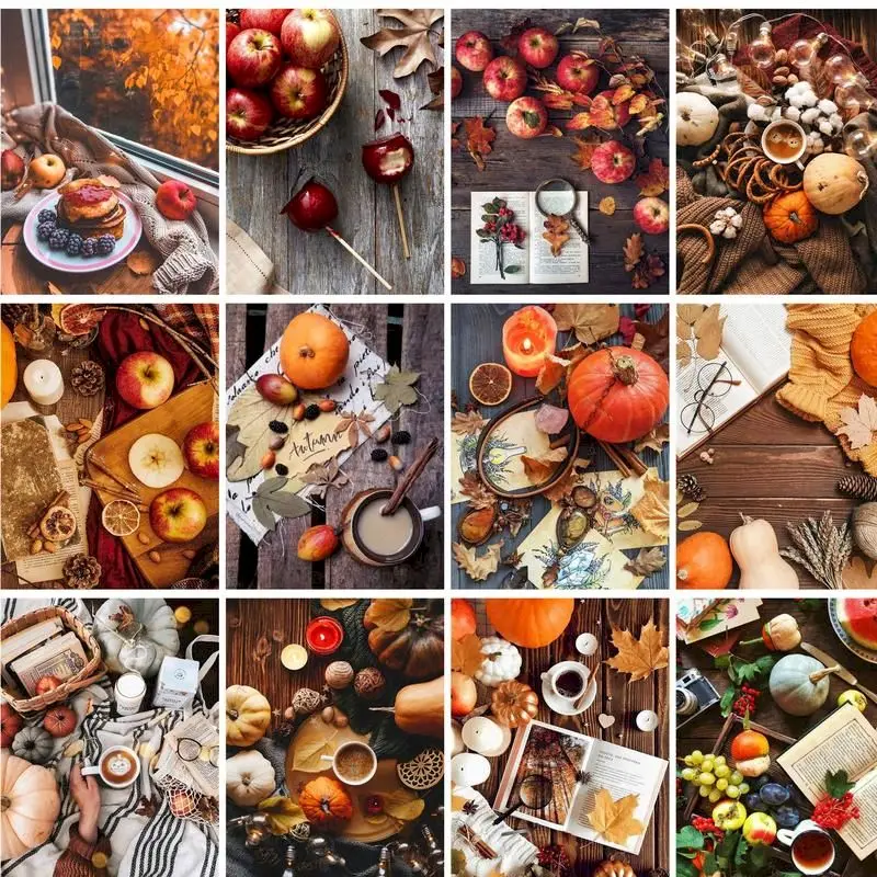 

GATYZTORY Painting By Number Food Drawing On Canvas HandPainted Paint Art Gift DIY Pictures By Number Kits Home Decor Still Life