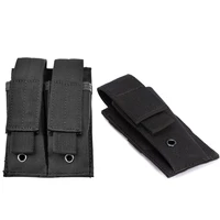 open top molle pouch single double magazine pouch outdoor tactical pocket for flashlight scissors knife holder hunting accessory