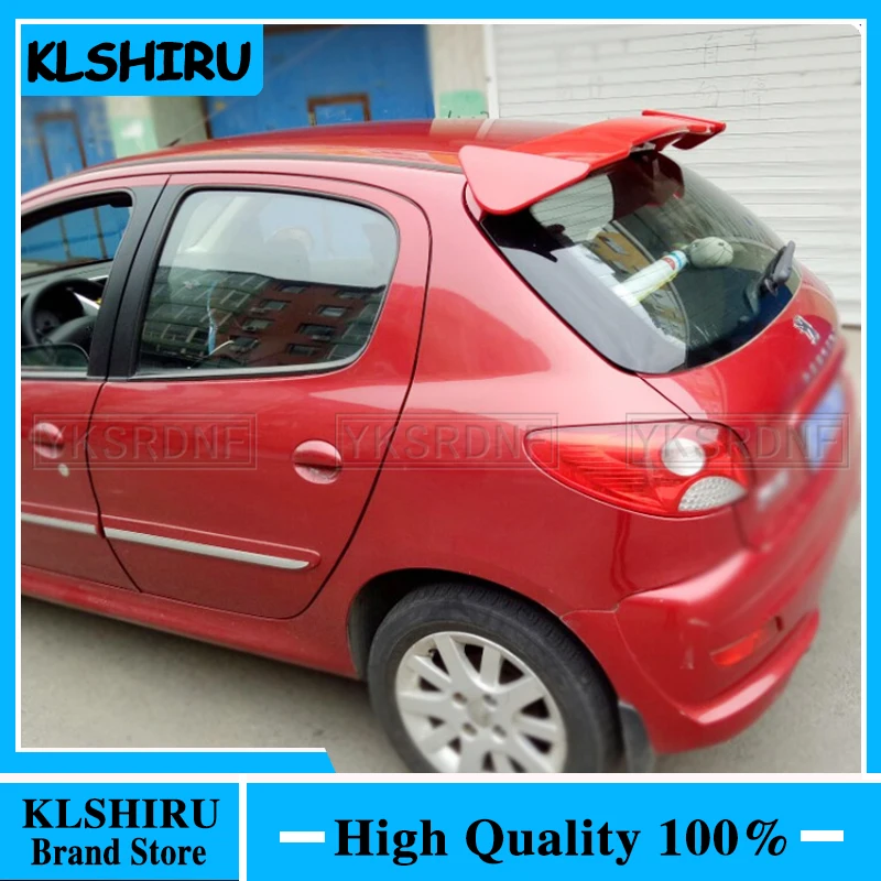 

Универсальный Спойлер на заднюю крышу для Peugeot 206 207-2006, спойлер для хэтчбека из АБС-пластика, стандартный автомобильный спойлер