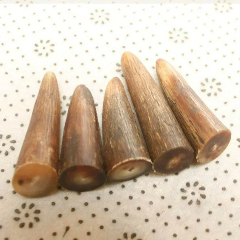 Однотонное белое искусственное сырье Ручка ножа резьба корова Рог наконечник