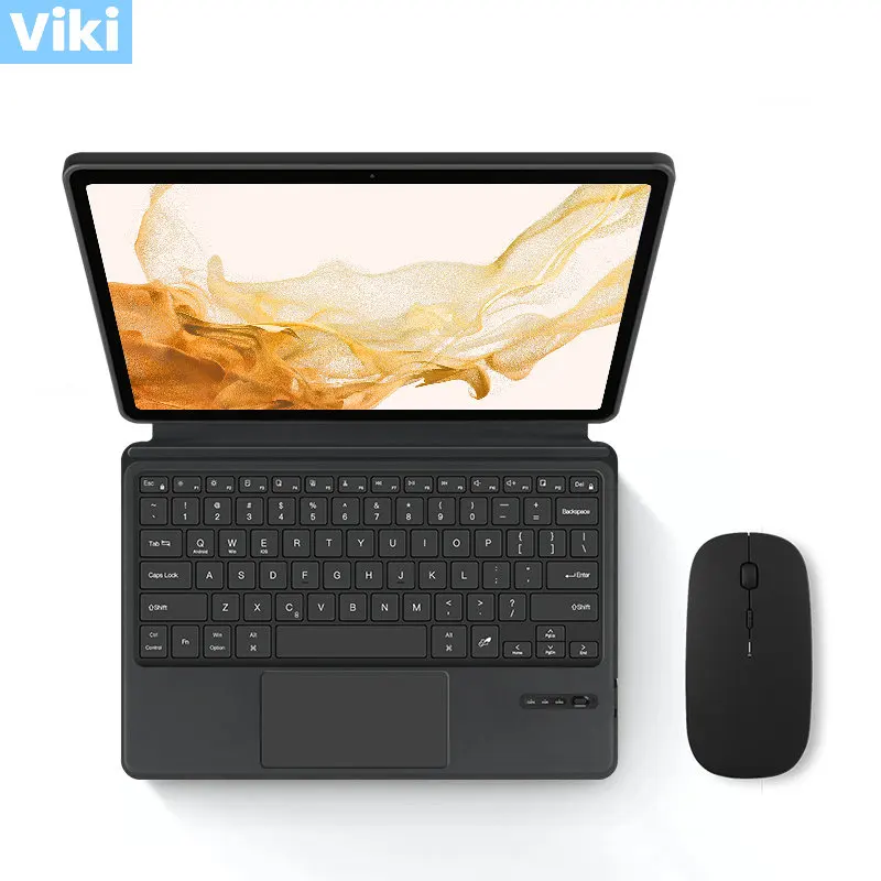 

Умный чехол с клавиатурой для Samsung Galaxy Tab S8 Plus, 12,4 дюйма, стандартная Обложка S8 + чехол для планшета с Bluetooth и клавиатурой