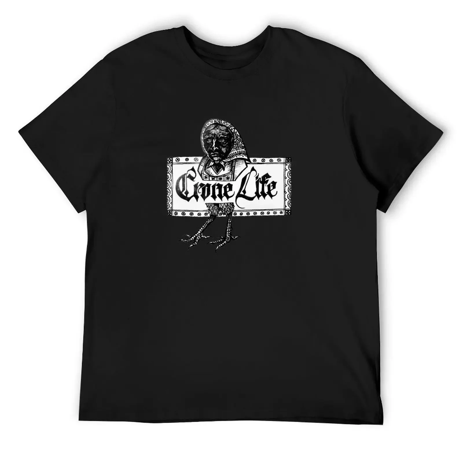 Футболка Crone Life Baba Yaga одежда в стиле хиппи футболки с рисунком рубашки для
