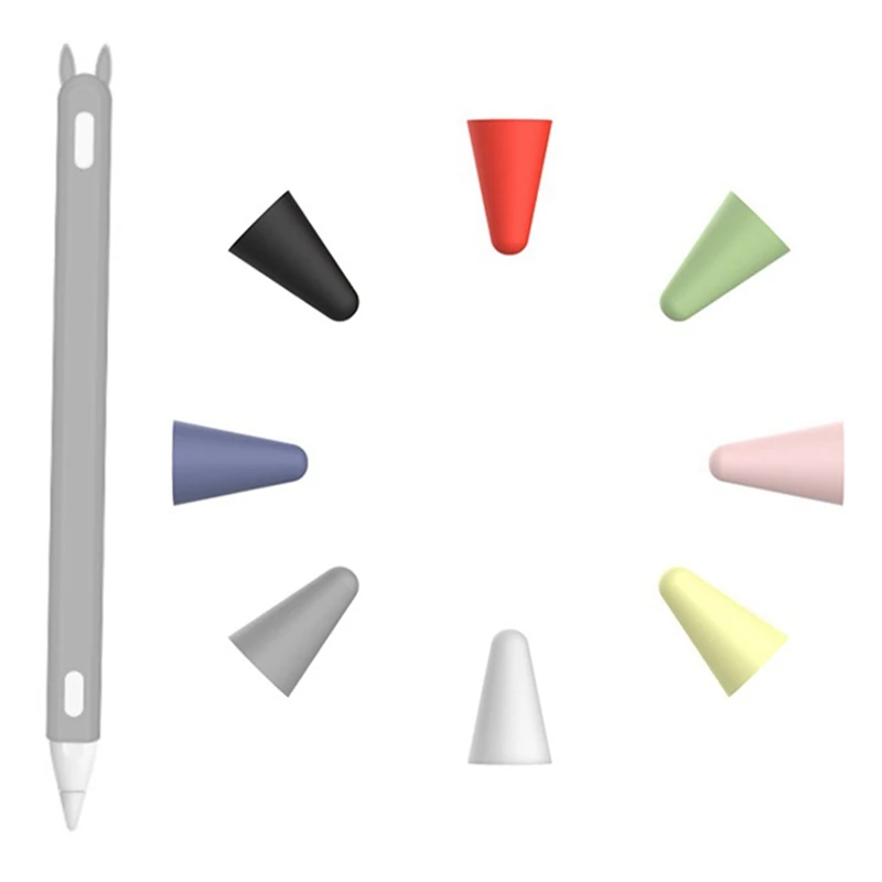 

Чехол для карандаша Apple Pencil 2-й 1-й и кошачьи уши, силиконовый защитный чехол, держатель крышки, наконечник для Apple Pencil 2