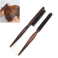 3 row hair brush buns tie up pointed tail comb fluffy curly hair comb beauty tools