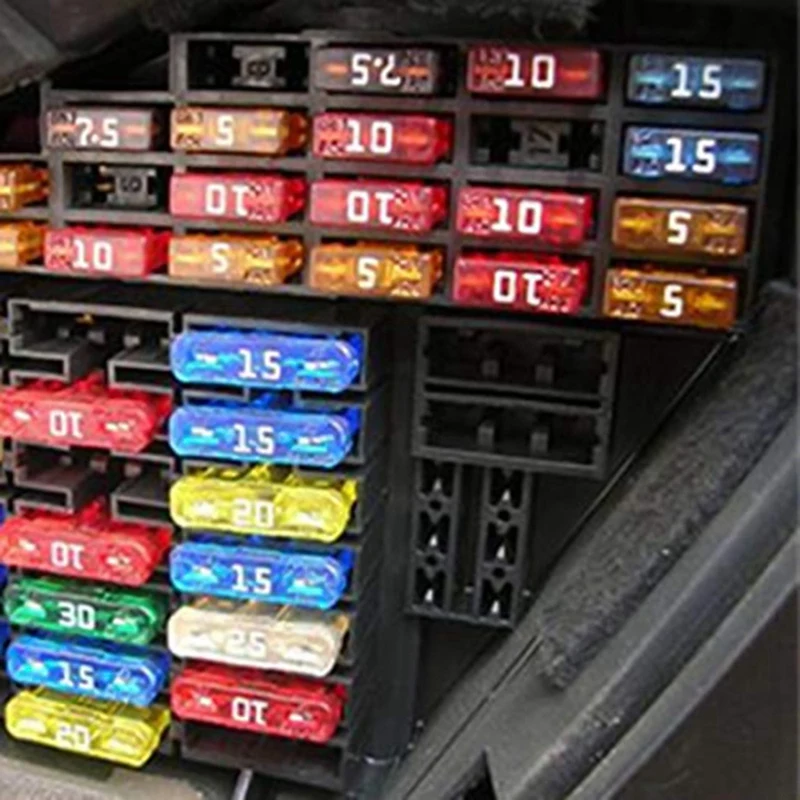 

240Pcs Car Mini Fuse Plug Fuse Splitter Fuse Kit (2A /3A /5A /7.5A /10A /15A /20A /25A /30A /35A /40A)With Fuse Puller