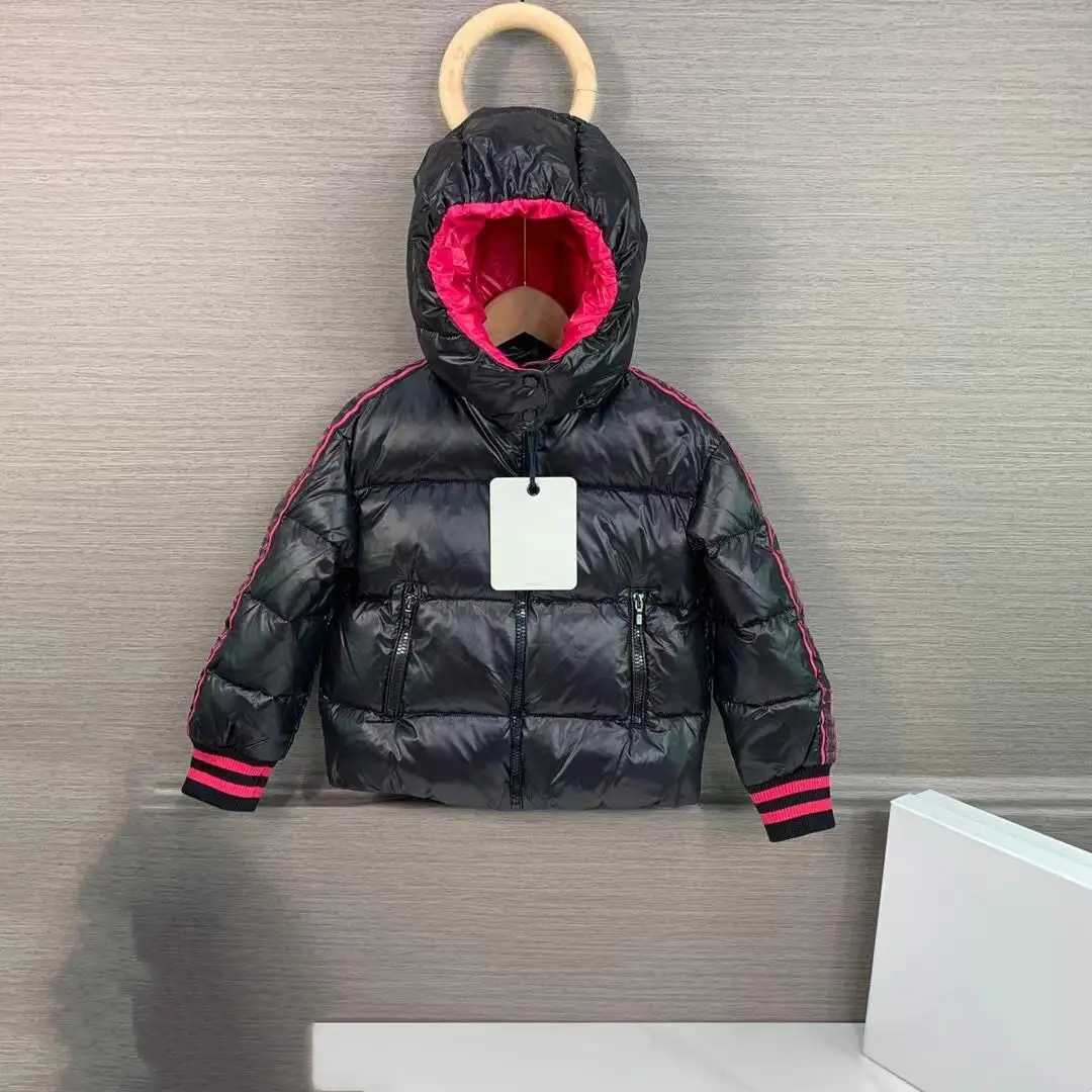 

2022 Brand Girls High Quality White Black Duck down Winter Coat Jacket 4 6 8 10 12Y small one size