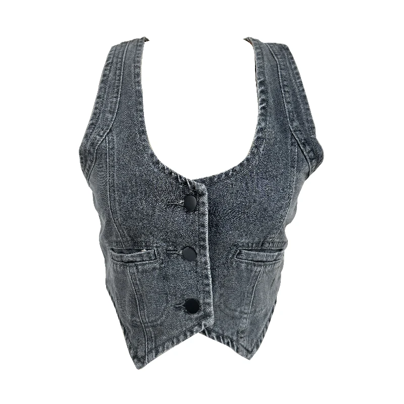 Женский джинсовый жилет без рукавов летний эластичный в Корейском стиле ретро