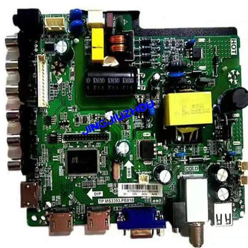 

Brand new original tp.ms3393.pb818 main board 45v-63v 25W free remote control one key switching resolution HD fHD