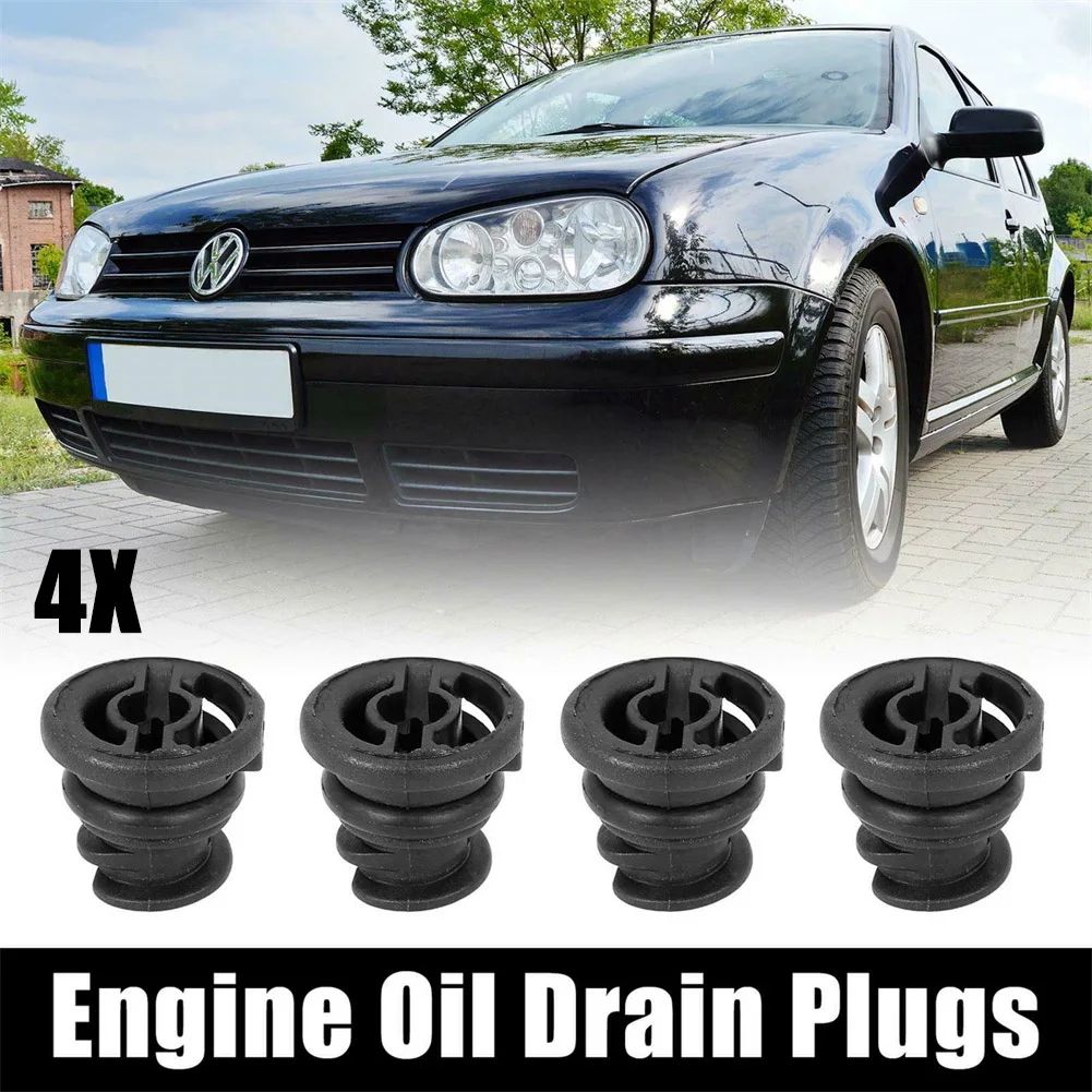 

4pcs Car Engine Plastic Drain Plugs 06L103801 For Golf Tiguan Oil Drain Plug Interior Accessories Durable Quality Reliability
