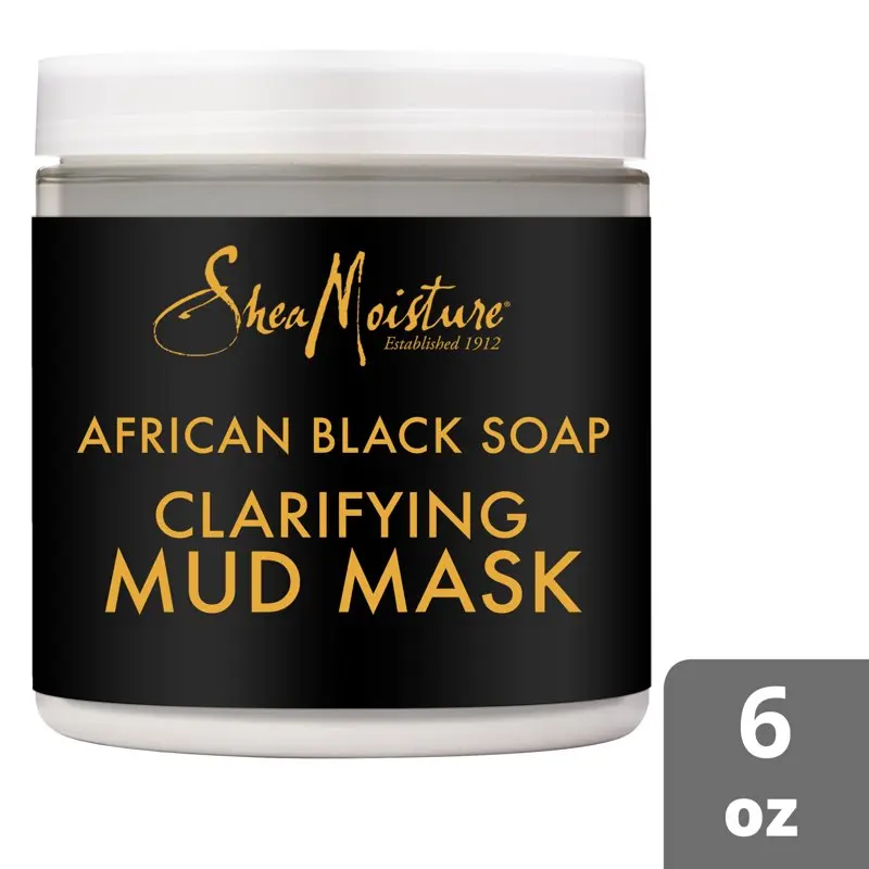 

Очищающая грязевая маска, Африканское черное мыло, 6 унций