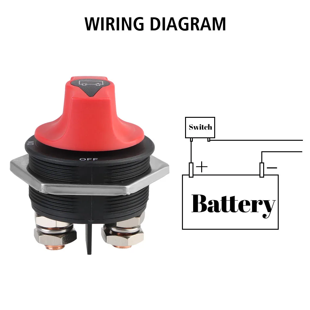 50A 100A 200A 300A DC 12V Разъединительный изолятор питания Комплект выключателя для