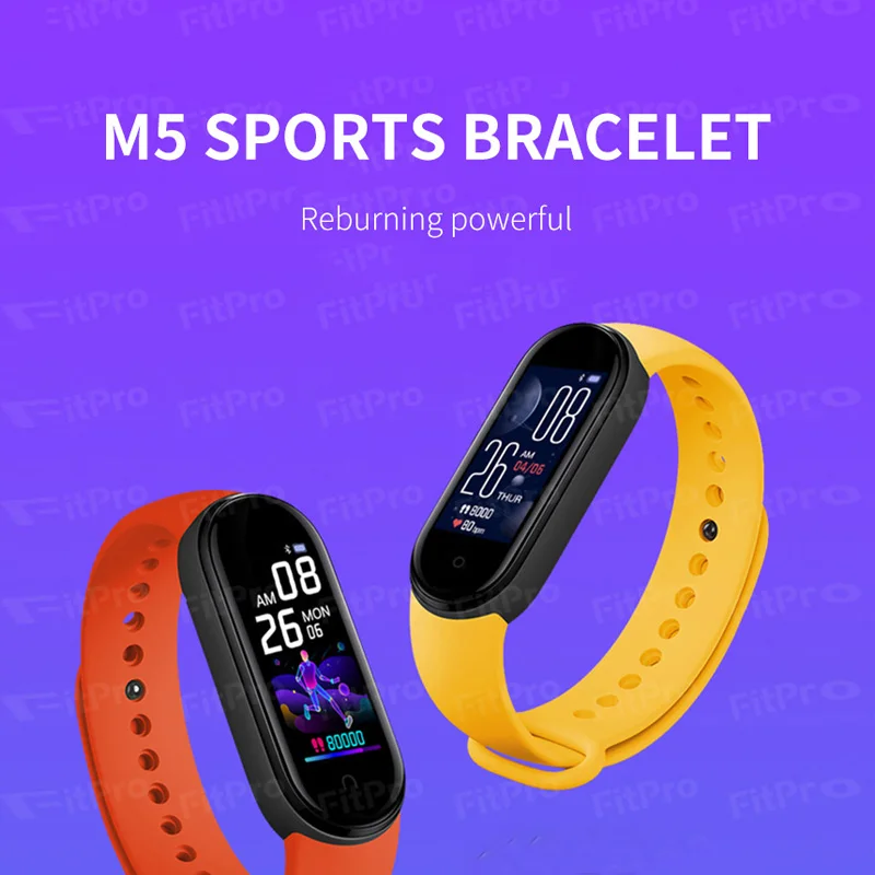 Фото Смарт-часы M5 смарт-браслет спортивный фитнес-трекер Шагомер монитор сердечного