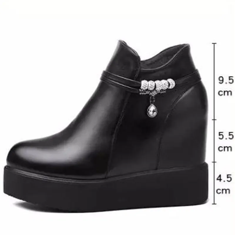 

Women Chunky Sneakers Platform Female Autumn Trainers 10CM Wedges Casual Shoes Designers Shoes Woman New 2021