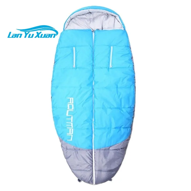 

Hot Sale On Amazon Large Size Egg Shape Spacious Portable Outdoor Camping Equipment OEM Logo Sleeping Bags For Cold Weather